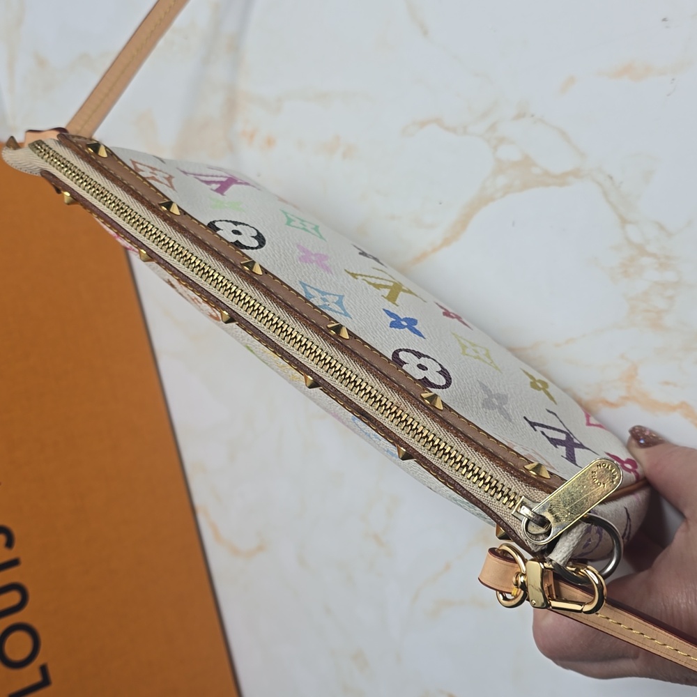 louis vuitton White multicolor pochette takashi murakami Crossbody - Picture 4 of 16